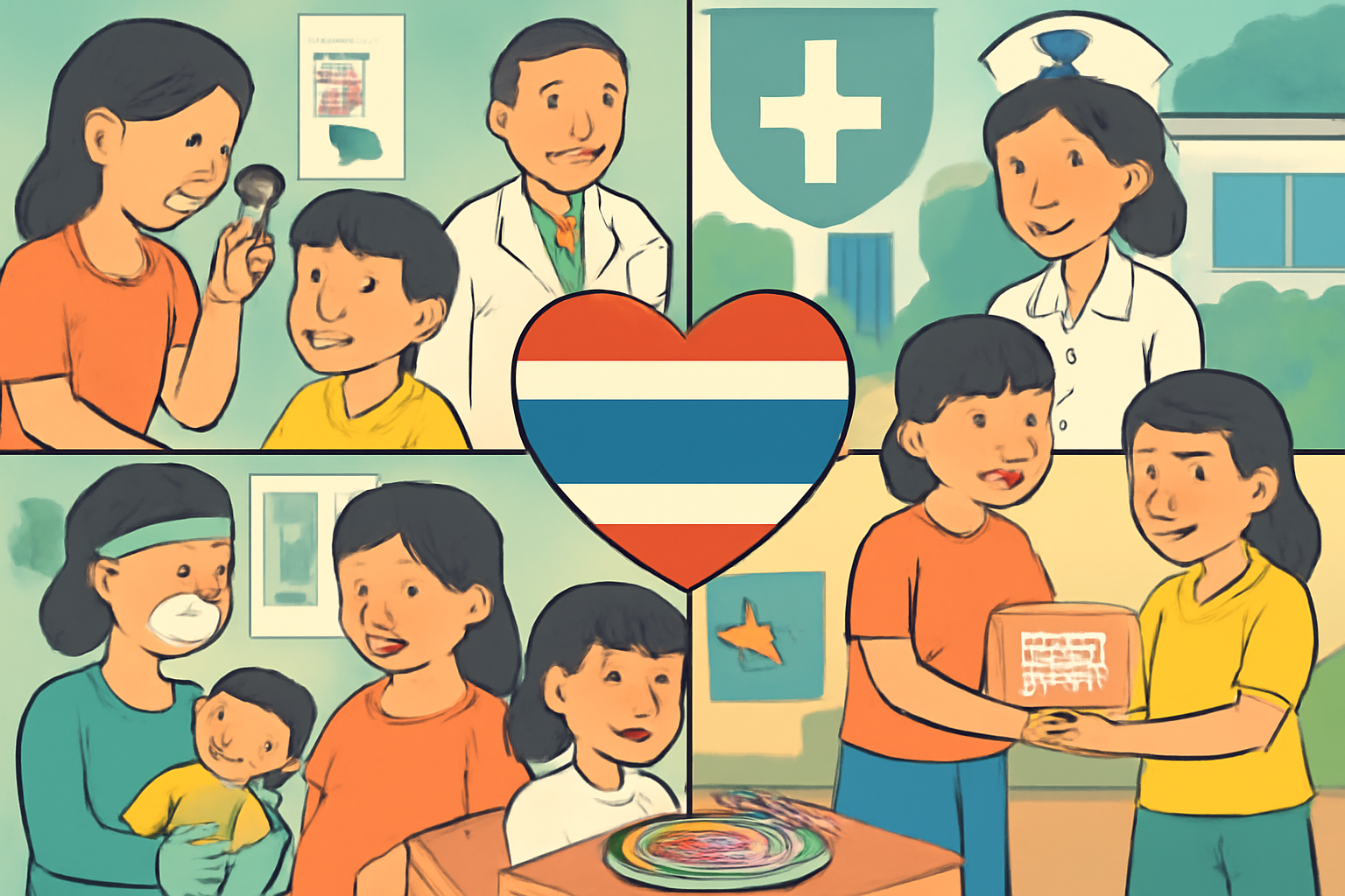 ความพยายามของรัฐบาลไทยในการรับประกันสุขภาพที่ดีที่สุดสำหรับเด็ก