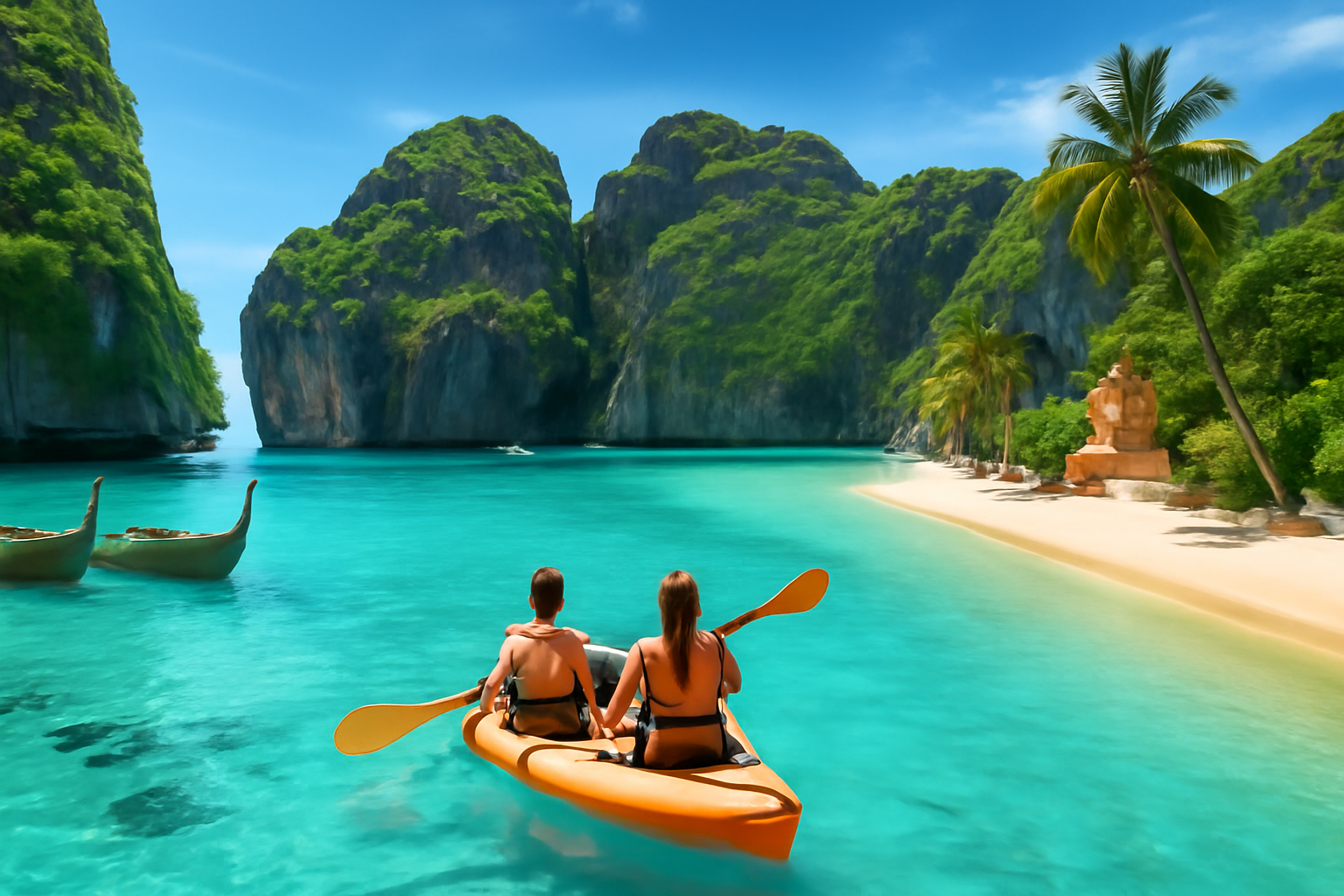 เกาะสวรรค์ของประเทศไทย: หมู่เกาะพีพีและเกาะสมุย