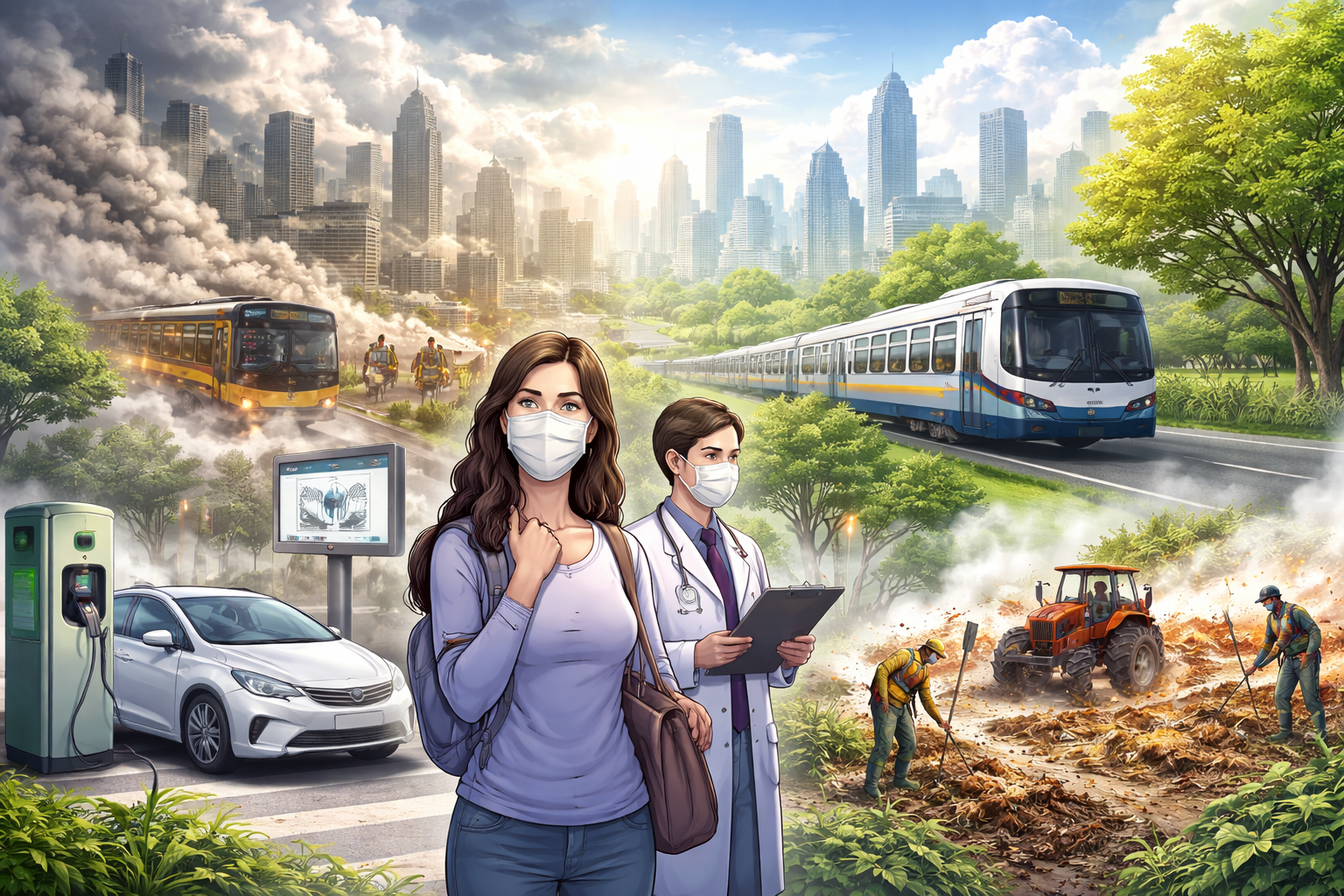 การต่อสู้กับมลพิษทางอากาศและการปกป้องสุขภาพในประเทศไทย