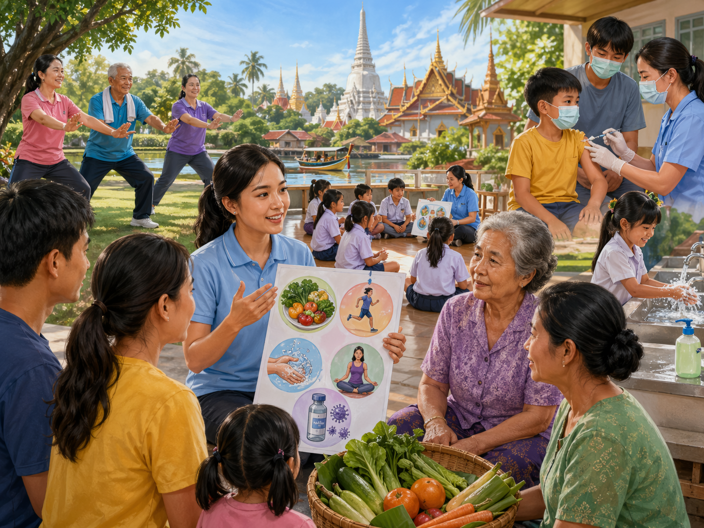 การปรับปรุงสุขภาพสาธารณะในประเทศไทยผ่านการศึกษาเพื่อสุขภาพที่มีประสิทธิภาพ