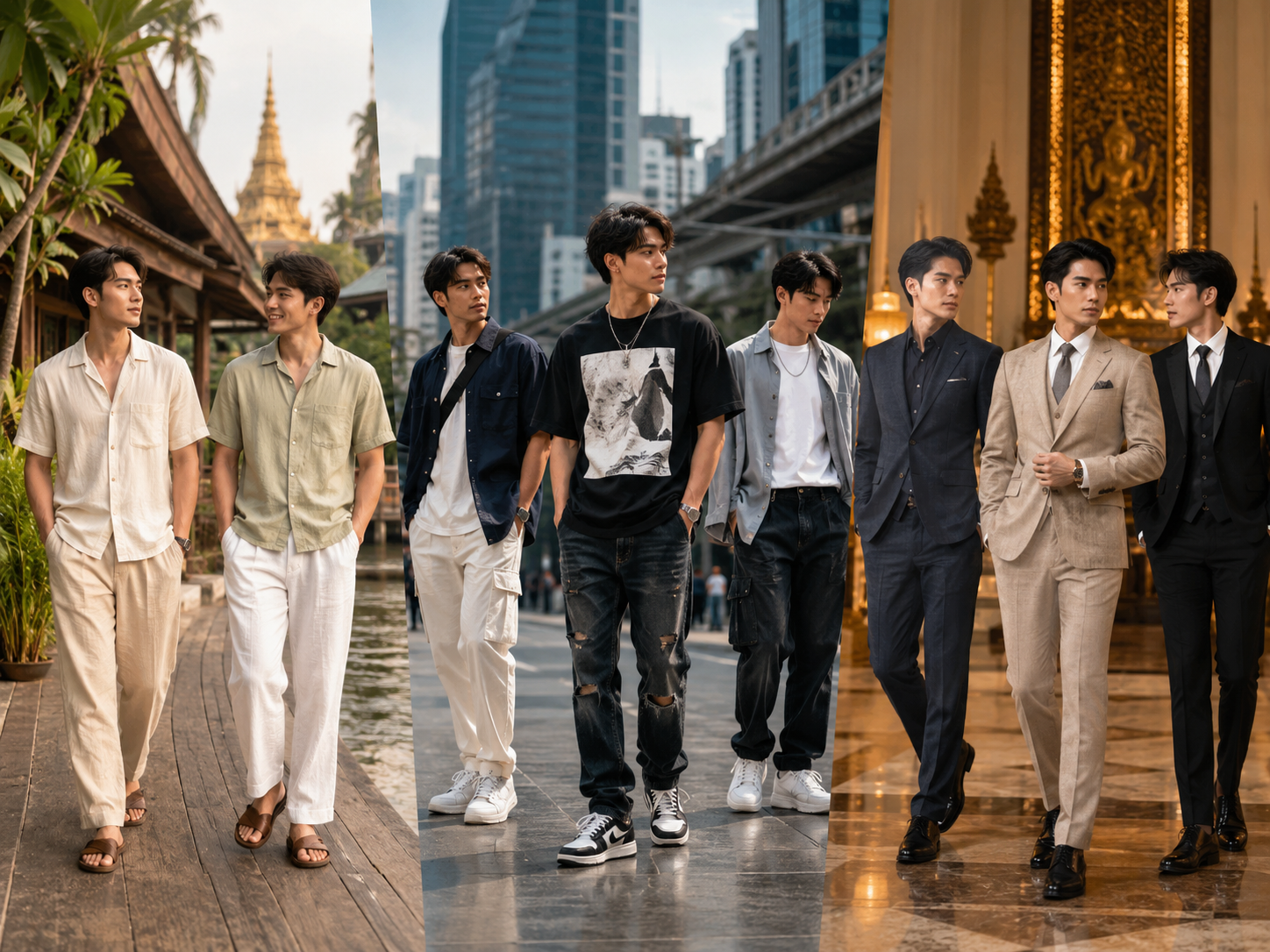 การเปลี่ยนแปลงของแฟชั่นผู้ชายในประเทศไทย: จากการแต่งตัวสบายๆ ไปสู่การแต่งตัวที่หรูหรา